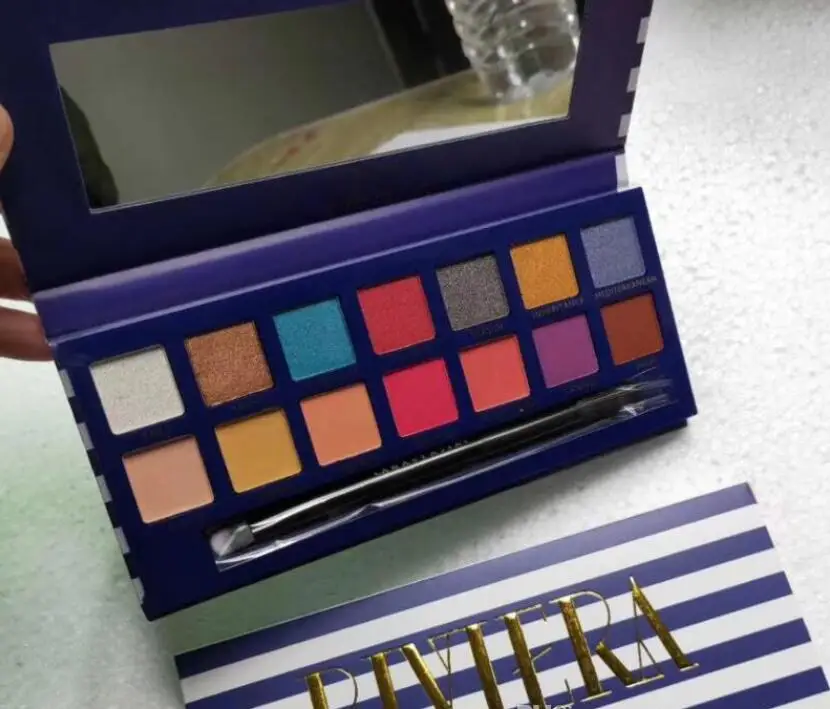 Beverly Hills Riviera палитра Палитра Косметическая подводка для глаз стиль ABH Shimmer Matte beauty Makeup палитра теней для век с кистью