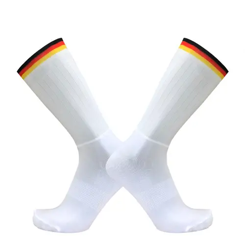 Anti Slip Silicone Summer Aero Socks Whiteline Cycling Socks Men Bicycle Sport Running Bike Socks Calcetines Ciclismo - Image 12