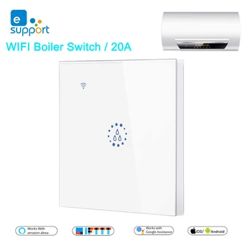 

eWeLink Wifi Boiler Smart Switch Water Heater Switches Voice Remote Control Touch Panel Timer Outdoor work alexa google home