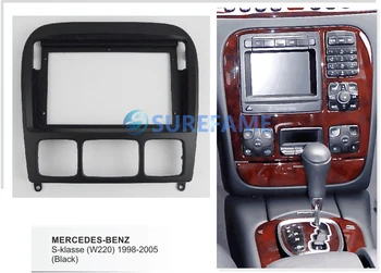 

9 inch Car Fascia Radio Panel for MERCEDES BENZ S klasse (W220) 1998-2005 Dash Kit Install Facia Console Bezel Adapter 9inch