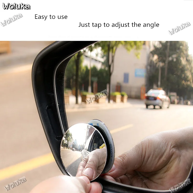 Регулируемое 360 градусов маленькое круглое зеркало слепое пятно зеркало заднего вида широкоугольное зеркало автомобиля зеркало CD50 Q06