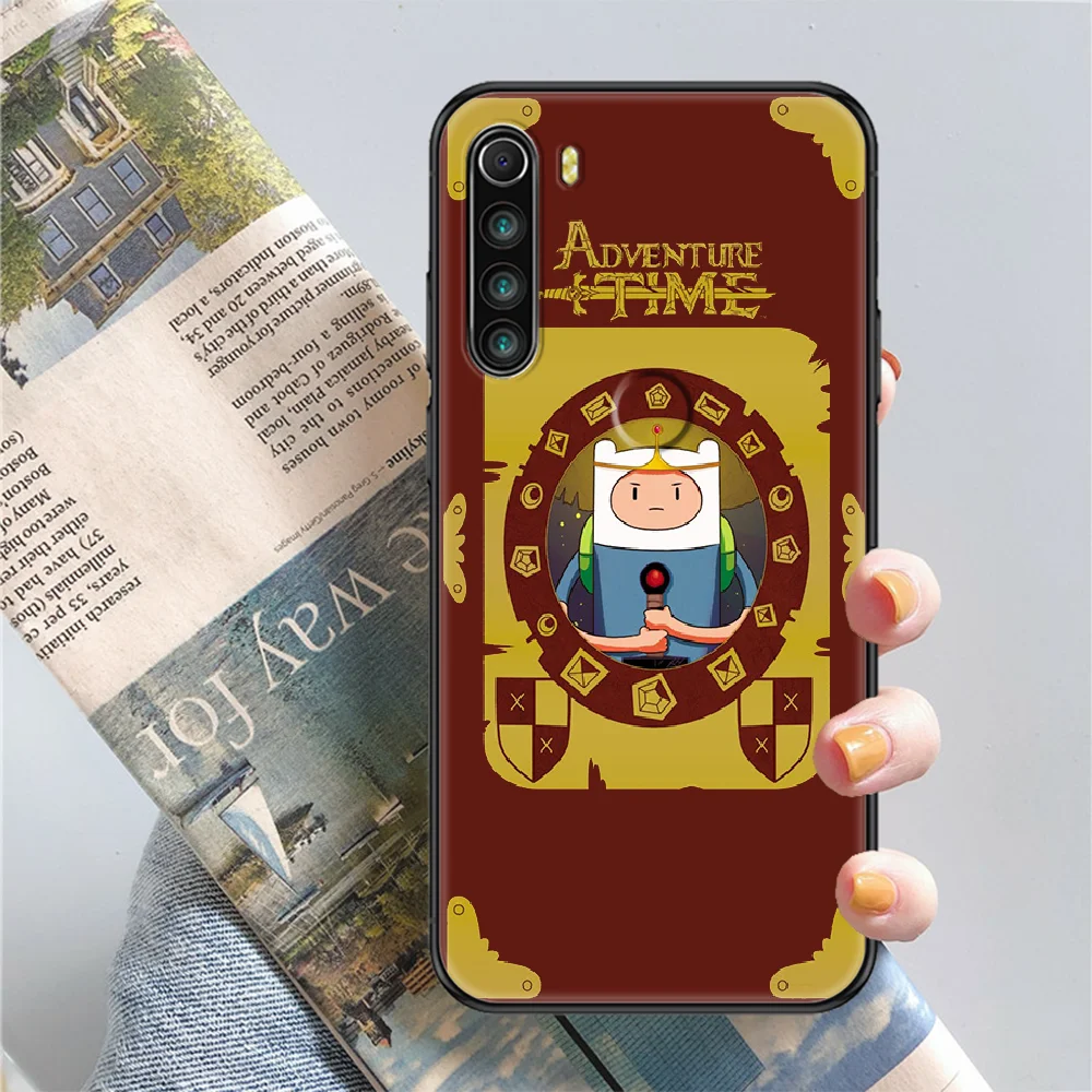 Cartoon Adventure Time Phone case For Xiaomi Redmi Note 7 7A 8 8T 9 9A 9S 10 K30 Pro Ultra black trend hoesjes art Etui luxury 