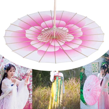

Handmade Peony Flower Umbrella Decorative Oilpaper Umbrella for Dancing Decoration Performance Props Silk Umbrella Rain Party Su