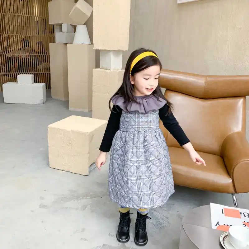 winter dungaree dress