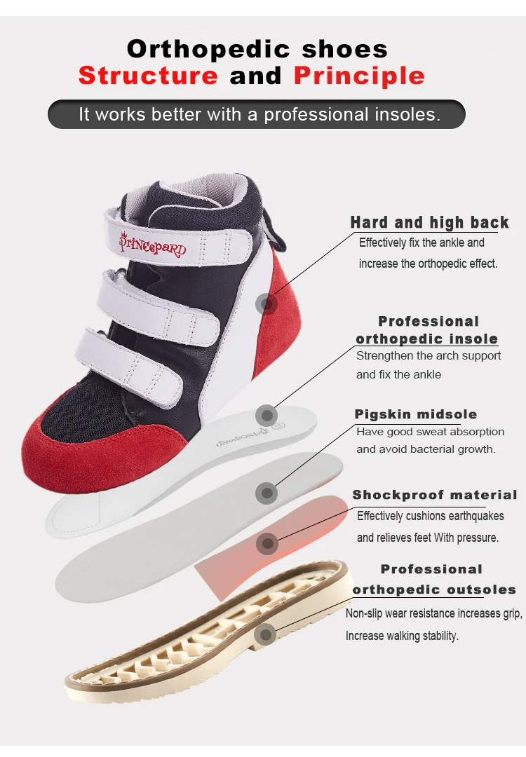 orthopedic footwear on Princepard New Orthopedic Shoes For Kids Counter Last Suitable For Inversion Of The Foot Foot Eversion X Shaped Legs O Legs Aliexpress