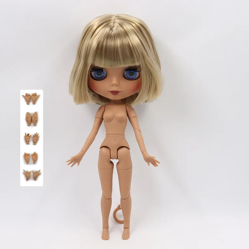 ICY Fortune Days factory blyth doll 1/6 шарнирное тело новое матовое лицо губы смешанные светлые прямые волосы DIY sd Подарочная игрушка - Цвет: like the pic