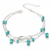 Blue Beads Silver