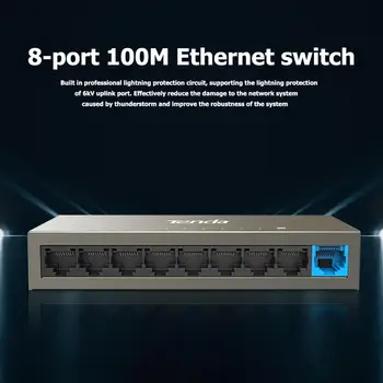 

Tenda TEF1109DT 9 Ports 100M Ethernet Switch VLAN 10/100/1000M Ethernet Switch Monitor Splitter
