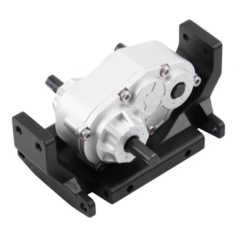 

RC Car Metal Gearbox Transfer Case With Mount for SCX10 / D90 1/10 RC Crawler Car RC Metal Transfer Case