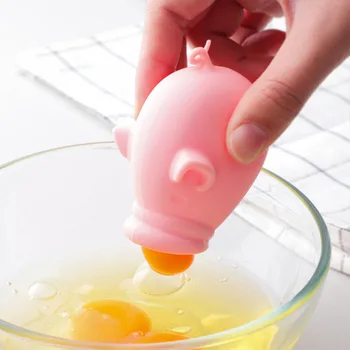 

Kitchen Baking Silicone Egg White Separator Creative Egg Yolk Protein Automatic Filter Baking Accessories Kitchen Gadgets