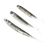 5Pcs/lot Fishing Soft Bait 7CM 7.5CM 1.7G 2.3G 2.7G T Tail fish Fishing Lures Rainbow Color Sequin Swing Fishing Spinner Bait 2