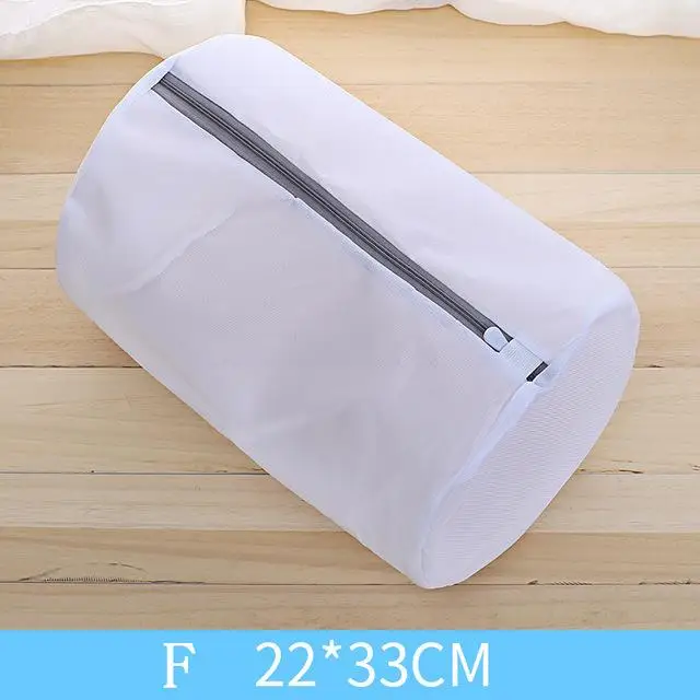 F 21 серый утолщенный мешок для белья с тонкой сеткой, нижнее белье, бюстгальтеры, носки, дорожные сумки для стирки, стиральная машина, аксессуары для ванной комнаты - Цвет: F