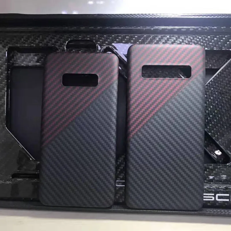Чехол из углеродного волокна CF для телефона Samsung Galaxy S10 S10Plus тонкий и легкий