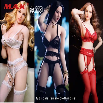 

1/6 CJG-WN06 Sexy Underwear Panty Socks Clothes Fit 12" Female TBL HT JO Figure Body In Stock