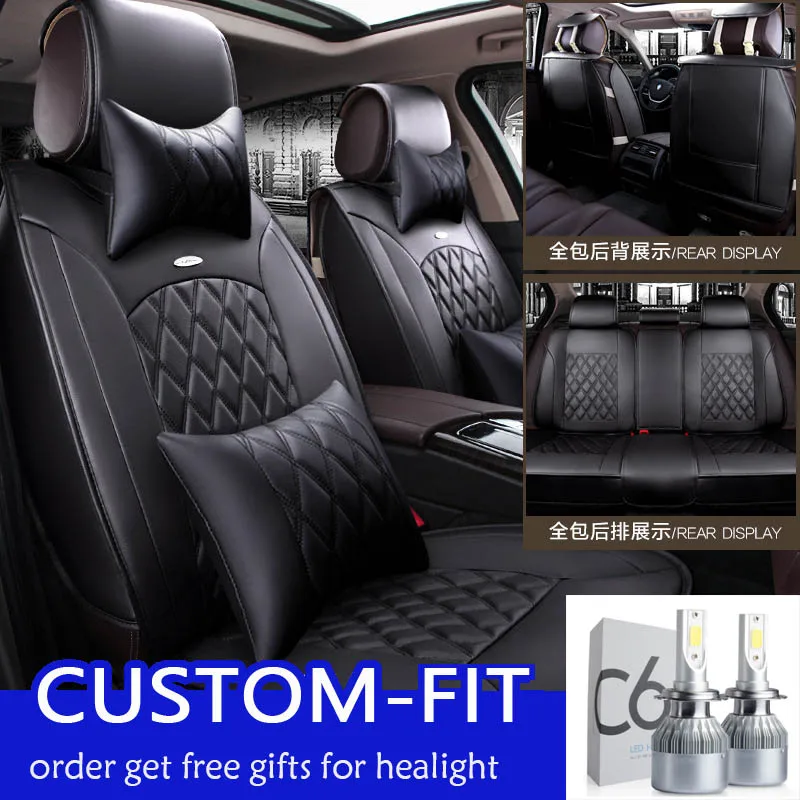 

Shenlao pu leather car seat covers for KIA K2 RIO 2015 2016 car accessories order get headlight