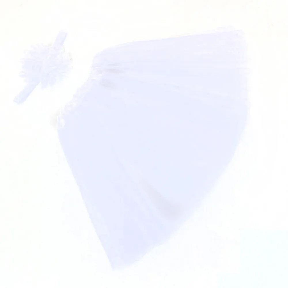 Baby Girls Infant Newborn Tutu Short Skirts Lace Floral Tutu Skirt Headband Set Headband Set tutu skirt girls skirts