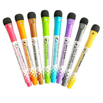 

8pcs Stationery Supplies Home Dry Erase Student Pen Magnetic Whiteboard Marker Set Non Toxic Drawing Kids Children Quick Drying