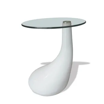 

Creative Bedside Table Side Table Glass Art Sofa Corner Table Round Coffee Table Lazy Bedside Reading Tea Countertop