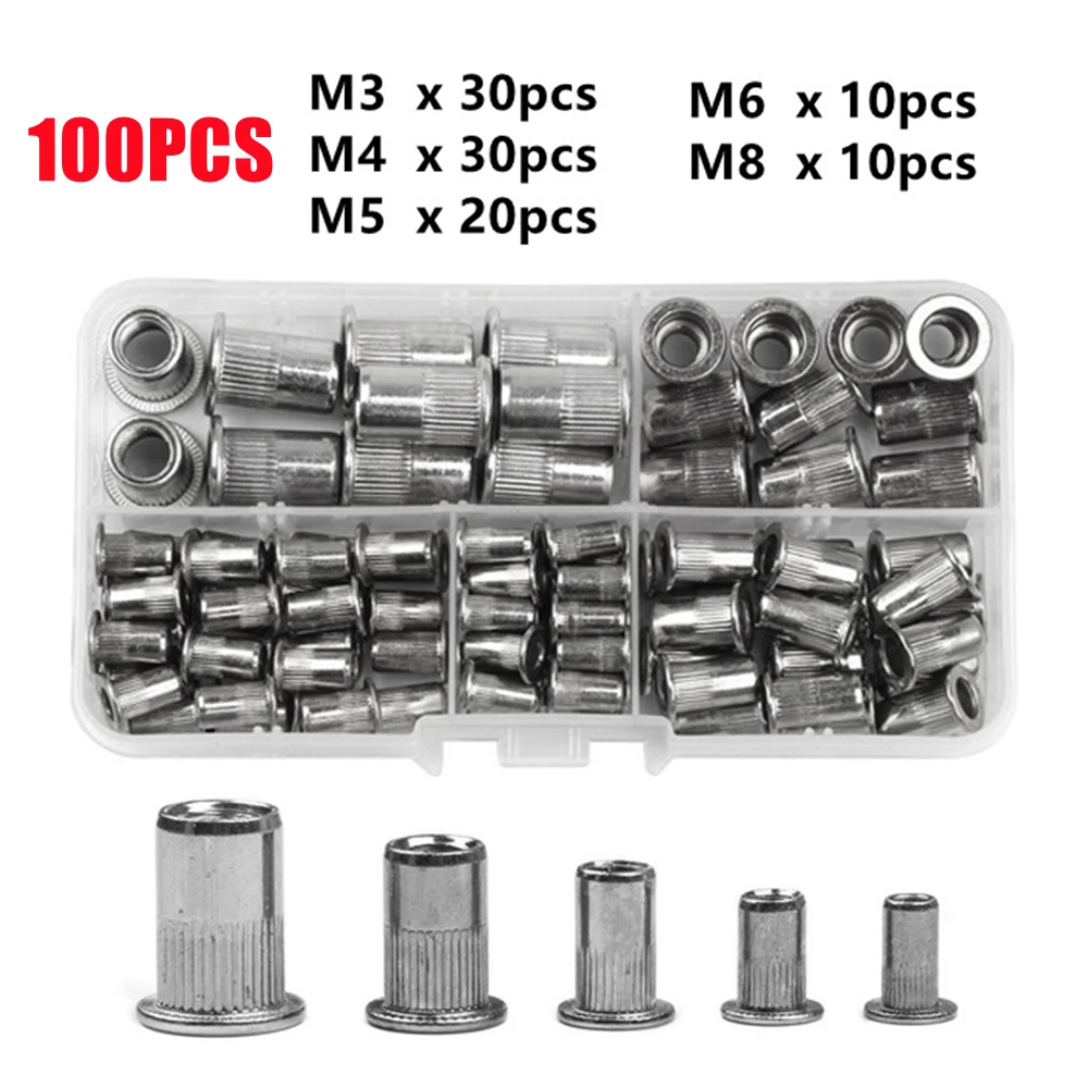 Multi Tamanho, M3-M8, M3-M10, 100 Pcs, 150 Pcs, 180Pcs