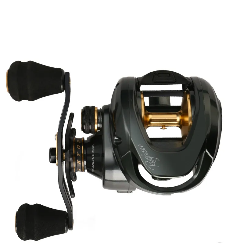

11BB Baitcast Fishing Reel Saltwater Rock Wedkarstwo Wheels 6.5:1 High Speed Raft/Boat Vessel for Black Fish 12KG Max Drag