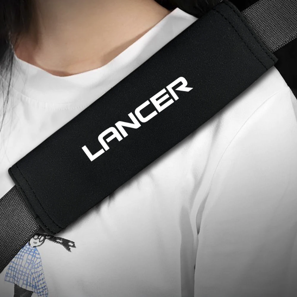 Чехол для ремней безопасности Mitsubishi Lancer защитные ремни с логотипом аксессуары