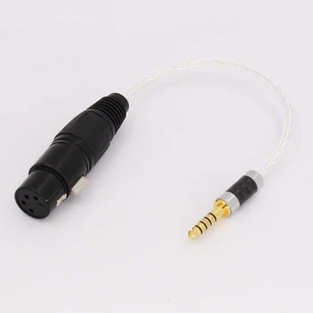 

20cm 8" 4.4mm Headphone to 4 Pin XLR Female Aux Cable TRRRS Audio Jack for Sony NW WM1Z WM1A PHA-2a zx300 cable