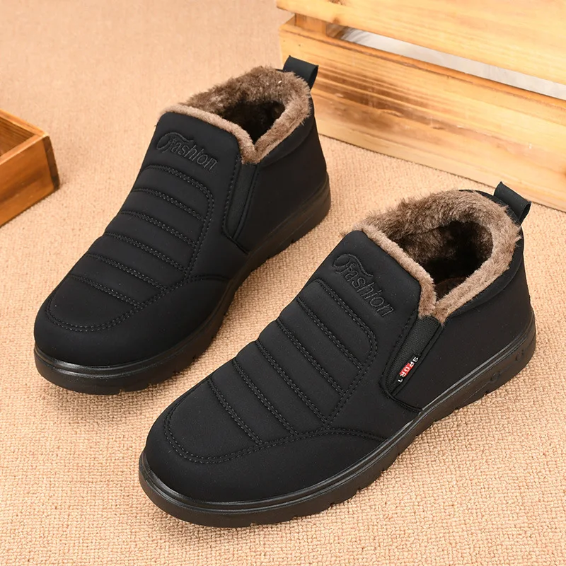 Botas de nieve impermeables y antideslizantes para hombre, botines  informales a la moda, calzado Unisex para caminar en invierno,  novedad|Botas de nieve| - AliExpress