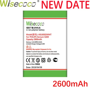 

Wisecoco 3 PCS/LOT AB1600DWMT AB1600DWML New Battery For Philips Xenium S309 CTS309 Phone Repair Replacement + Tracking Number
