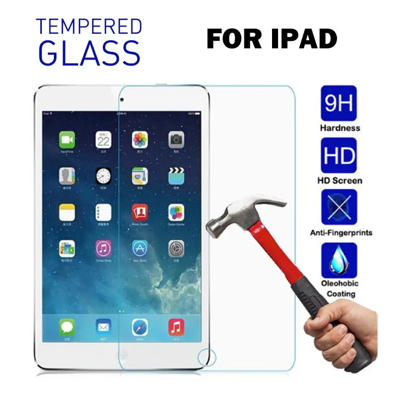 

For Apple iPad 2 3 4 5 6th 9.7 2017 2018 Pro 11 Tempered Glass For iPad Air 3 10.5 2019 Mini 1 2 3 4 5 Screen Protector Flim