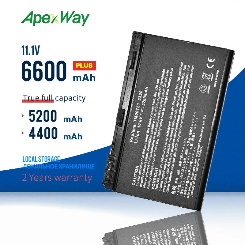 Аккумулятор для ноутбука Acer Extensa 10 8 В 5220 5620G 5620Z 5630 7220 7620 Серия TravelMate 5320 5520 5710 серия