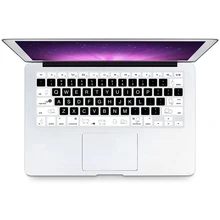 HRH водонепроницаемый ультра тонкий Забавный животные силиконовый английский чехол для клавиатуры защита кожи для Macbook Air Pro retina 1" 15" 17"