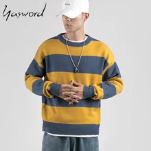 Yasword Men Sweater Sweatshirt Sweatcoat Woolen Pullover Stripes Man Tops Winter Autumn Clothes Male Clothing Yasword Men Sweater Sweatshirt Sweatcoat Woolen Pullover Stripes Man Tops Winter Autumn Clothes Male Clothing