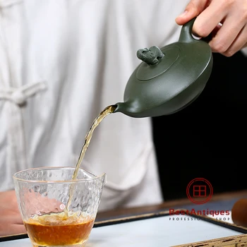 

Yixing Zisha Teapot Purple Clay Teapots Handmade Jixiang Ruyi 220cc