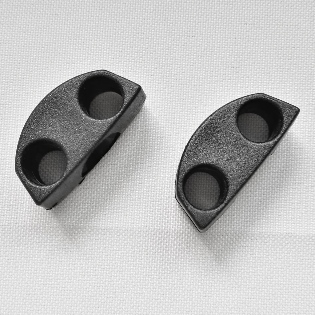 15pcs/set Black Deck Line Guide Marine Fitting Boat Canoe Kayak Accessories