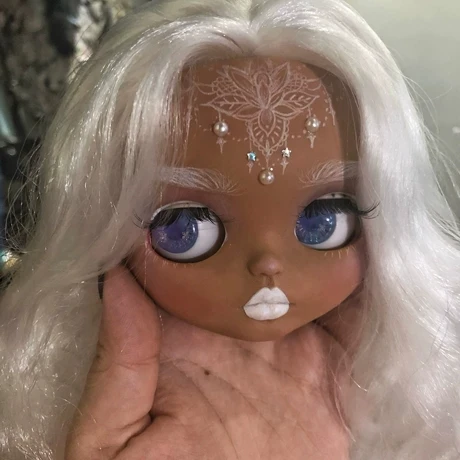 Изготовление на заказ кукла Обнаженная blyth кукла милая кукла для продажи и лицевая пластина - Цвет: Face plate 5