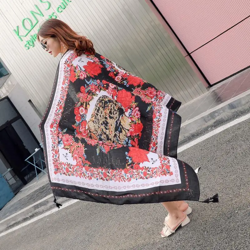 Thicken 90x180cm Bikini Bathing Swimwear Cover Up Sarong Wrap Scarf Twill cotton Pareo Beach Cover-Ups Women Large Beach Dress