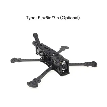 

HGLRC SectorV2 HD Freestyle 5in/6in/7in Wheelbase 226/260/296mm Arm 5mm 3K Carbon Fiber Frame Kit for RC Drone FPV Racing