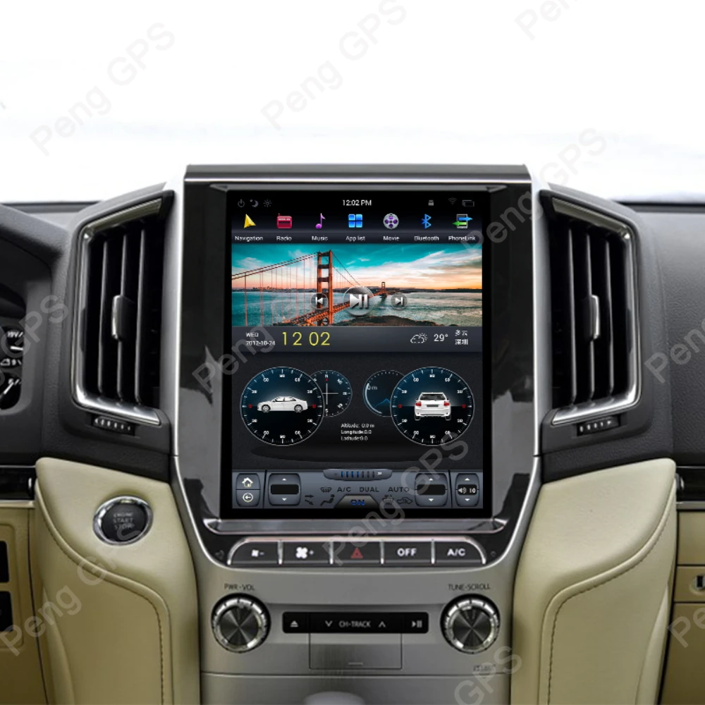 Sale 12.1" 6 Core Tesla Style Car GPS Navigation DVD Player for Toyota Land Cruiser LC200 2016-2018 Android 8.1 4K PX-6 Carplay Unit 1 Sale 12.1" 6 Core Tesla Style Car GPS Navigation DVD Player for Toyota Land Cruiser LC200 2016-2018 Android 8.1 4K PX-6 Carplay Unit 1