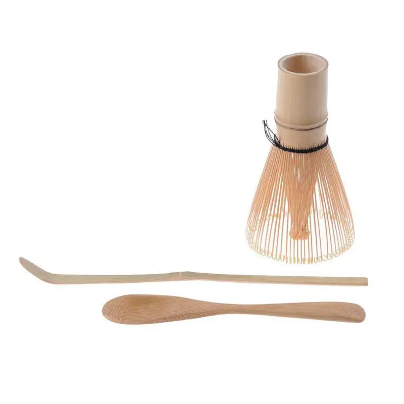Set Da Tè Giapponese Matcha (3 Pezzi)-Matcha Bamboo Frusta Cucchiaino Da Tè,-Kit Da Cerimonia Per Il Tè Al Dettaglio