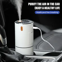 

Car Diffuser Humidifier Auto Air Purifier Aromo Air Freshener with LED Light For Car Essential Oil Aromatherapy Diffuser supplie