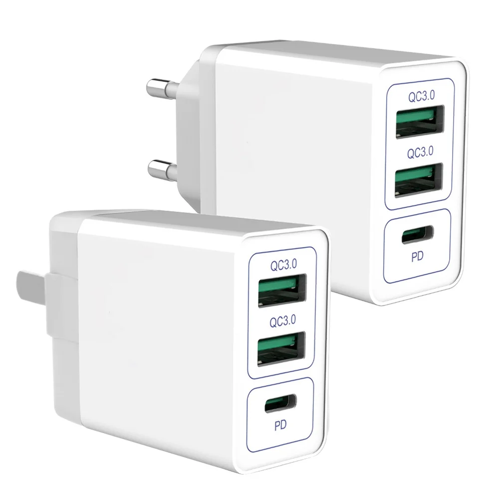 36 Вт Usb C Usb зарядное устройство быстрое зарядное устройство 3,0 ЕС адаптер для зарядки телефона адаптер питания для iPhone/samsung/huawei QC C PD быстрое зарядное устройство