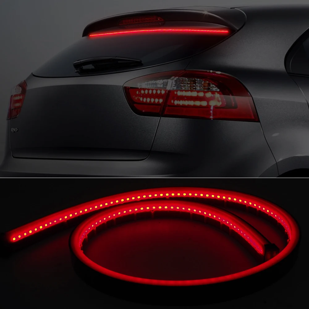 Светодиодный светильник DRL с высоким креплением, стоп-лампа для VW Passat B6 B7 Golf 4 7 Jetta MK5 MK6 Tiguan Предупреждение льный светильник, тормозной светильник