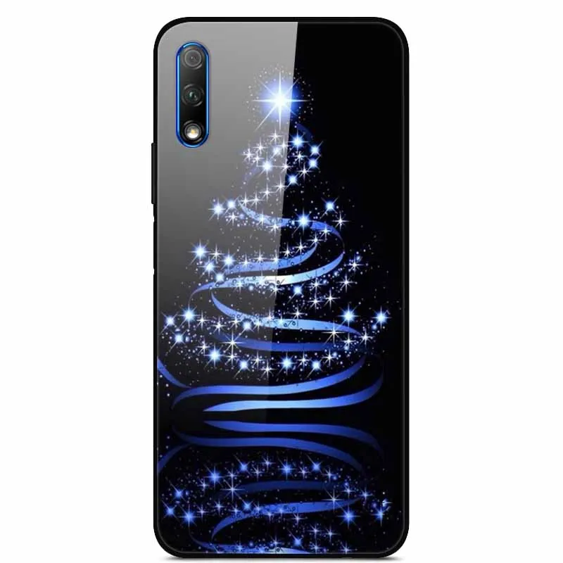 Роскошный чехол для huawei Honor 9X, чехол из закаленного стекла, силиконовый чехол для телефона huawei Honor 9X X9 9 X, чехол s для Honor 9X - Цвет: 23