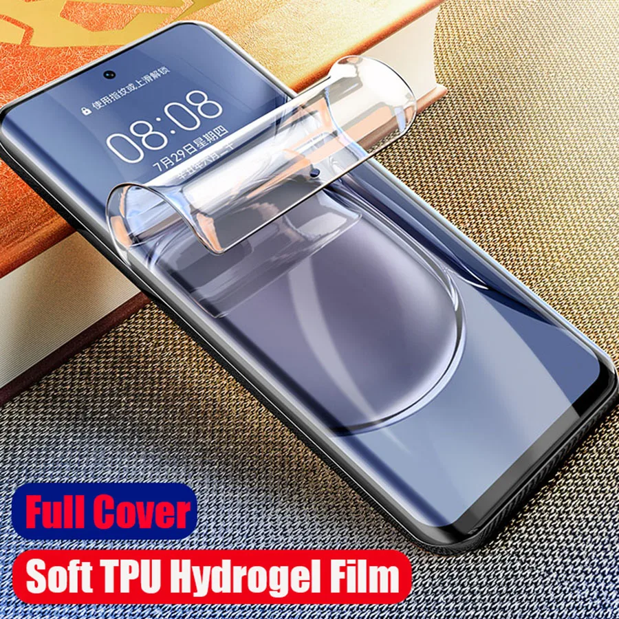 

21D Curved Hydrogel Film For Huawei P30 P20 P40 P50 Pro Honor View 20 Pro 20S 8X Nova 7 Pro 5T Silicone TPU Screen Protector