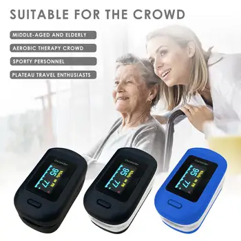 

Portable Heart Rate SPO2 Monitor Blood Oxygen Meter Sensor LED Display Fingertip Pulse Oximeter Blood Oxygen Saturation Monitor
