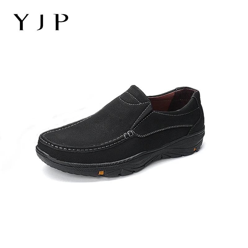 

2019 New Men Synthetic Leather Soft Shoes Winter Synthetic Loafers Breathable Antiskid Comfort Casual Platform Shoes Men Loafers