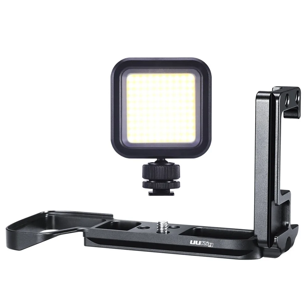 L W VL100 Light UURig R013 быстрый выпуск L Расширительная плата видео свет кронштейн для микрофона холодной обуви для sony A7III A73 A7R3 M3 DSLR камеры аксессуары - Цвет: L W VL100 Light
