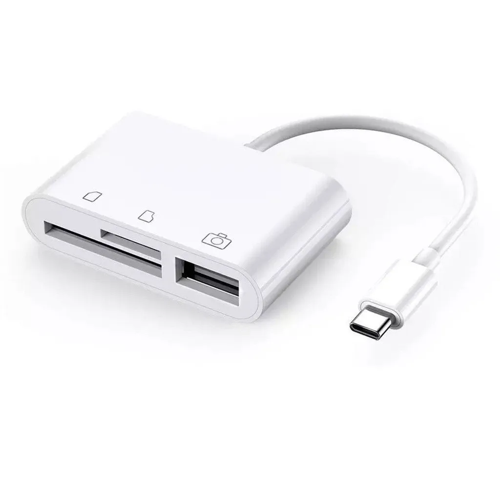 3 в 1 type C-USB 2,0/SD/TF устройство для чтения карт памяти OTG концентратор адаптер для Macbook-Pro адаптер для портативного компьютера ноутбук концентратор# E30