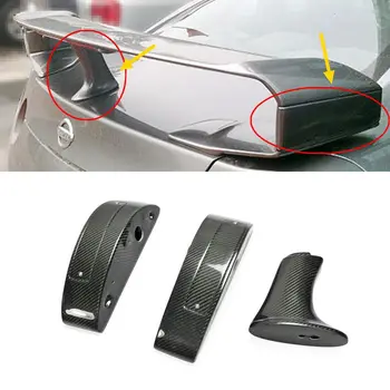 

Car-styling For Nissan R35 GTR Carbon Fiber Spoiler Raise Lifter Block Glossy Fibre Wing Leg CBA DBA Higher Legs Body Kit Trim