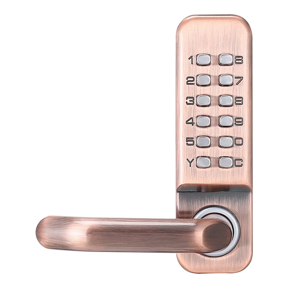 

OS209A second generation cylindrical handle mechanical combination lock red bronze Zinc alloy Waterproof rustproof